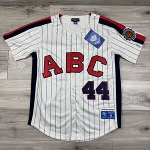 NWT Ebbetts Field Flannels Atlanta Black Crackers Jersey Medium #44 Aaron Braves